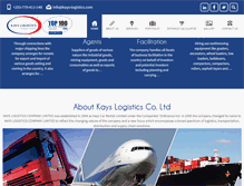 Tablet Screenshot of kays-logistics.com